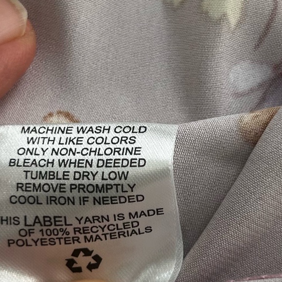 Hippie Rose Lavender Satin Floral Slip Midi Dress Fairy Babydoll Y2k Cocktail XL - Picture 11 of 13